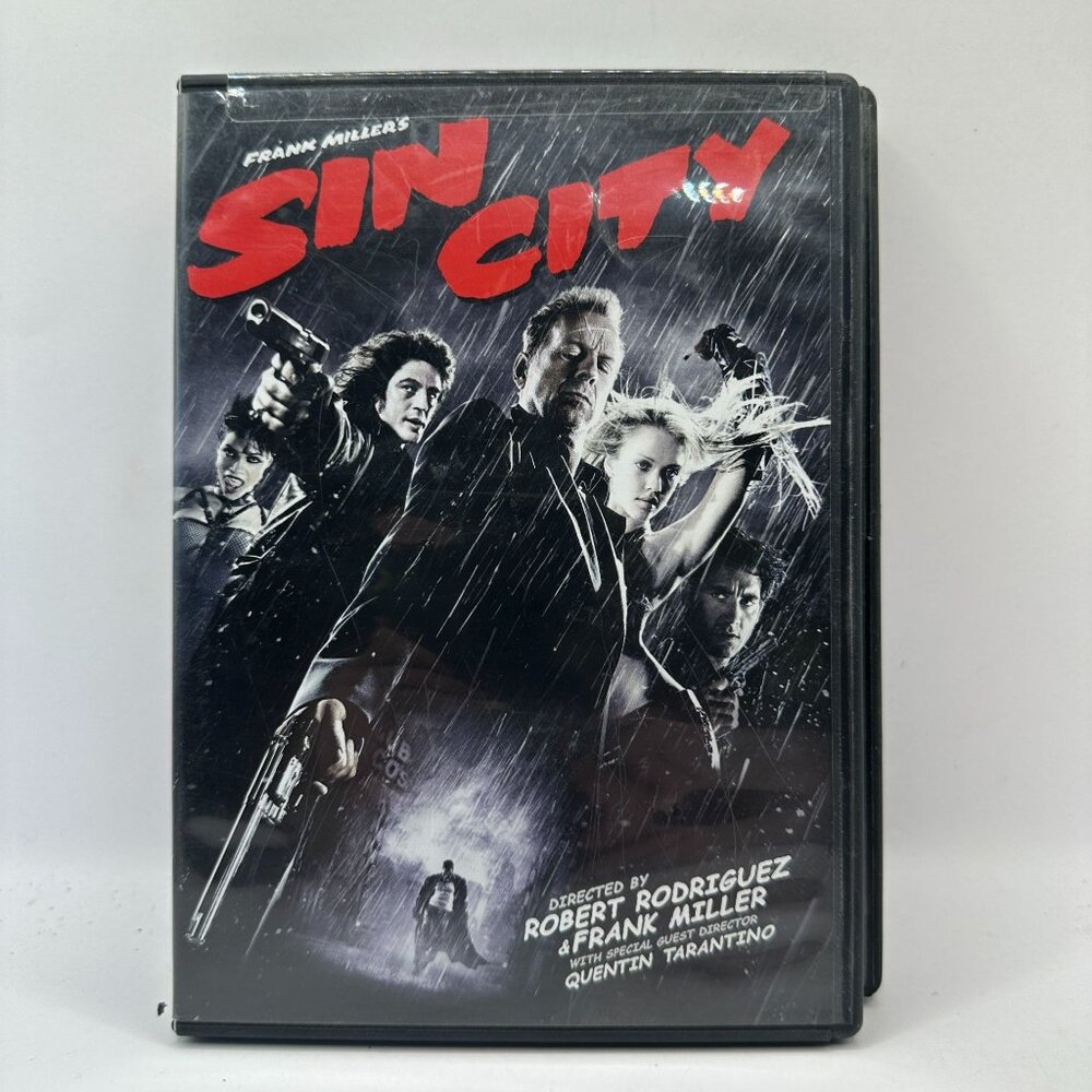 Sin City DVD Directed By Robert Rodriguez & Frank Miller With Quentin Tarantino